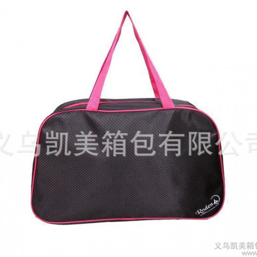 义乌工厂直销生产色丁花瑶面料女士手提包休闲包图1