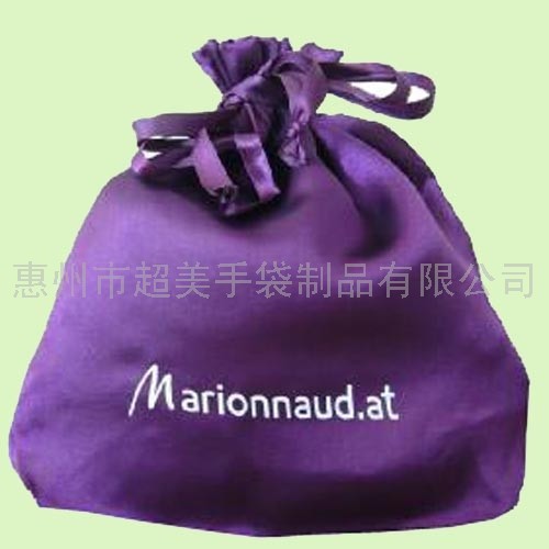 惠州工厂专业定制 高跟鞋包装袋 色丁布绸缎布束口袋 质量好图3