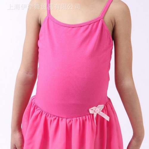 儿童舞蹈服练功裙吊带小花雪纺裙图3