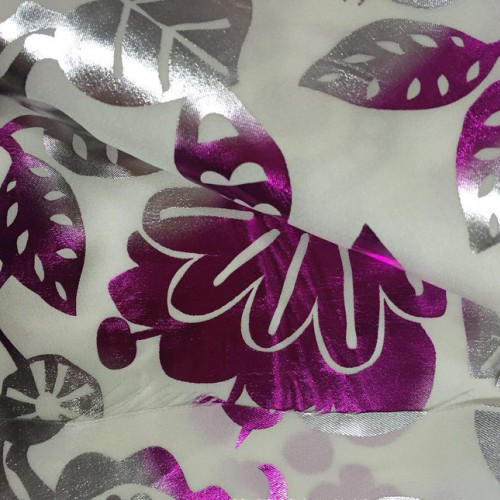 厂直销服装/家纺压皱 烫金 印花色丁布 雪纺 全涤面料图2