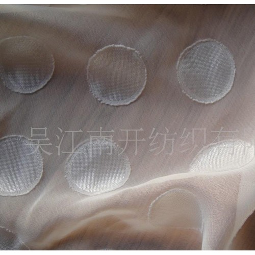 时尚女装面料剪花涤纶雪纺图3