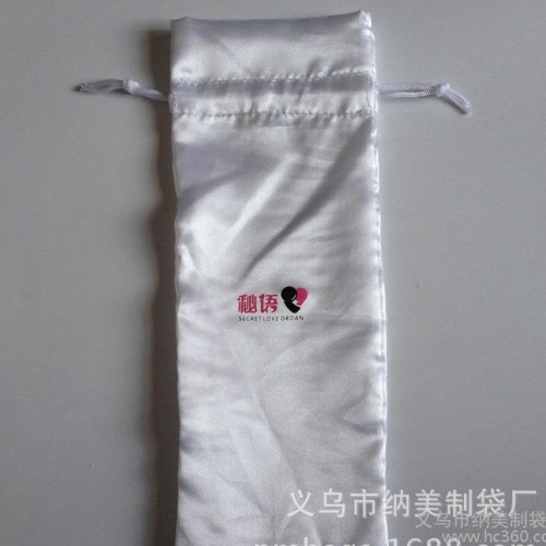 定制成人用品外包装色丁布袋 丝绸光滑抽绳束口饰品包装环保袋图2