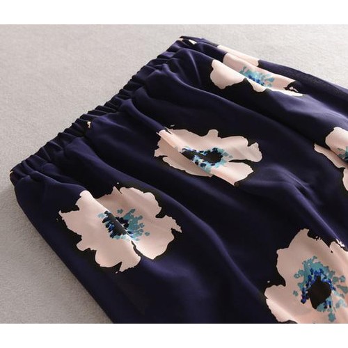时尚花朵 韩国2015夏季女新款雪纺半身裙中长裙 内附防走光图3