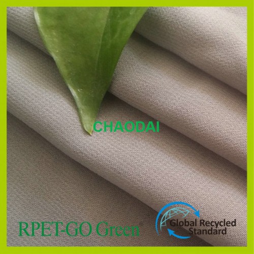 RPET服装面料RPET再生雪纺面料 RPET环保面料 GRS认证面料图2