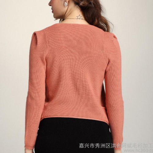 2013秋季新品糖果色雪纺针织衫 甜美修身 防晒衫女 批发6606图3