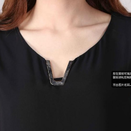 特大码女装胖mm妹妹夏装 显瘦衣大码雪纺裙短袖连衣裙图2
