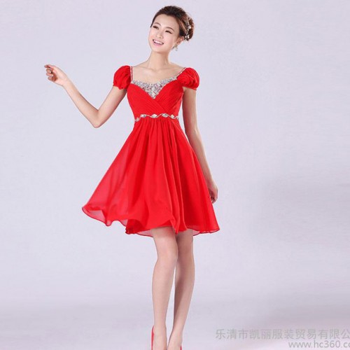 2013新款新娘结婚时尚深V长款齐地雪纺晚礼服婚纱礼服直销图2