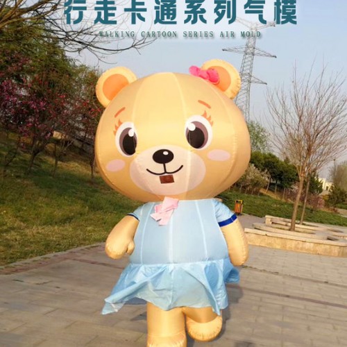 非凡气模供应 卡通人偶行走服 卡通行走人偶 行走卡通人偶 行走卡通实物 充气人偶服图3