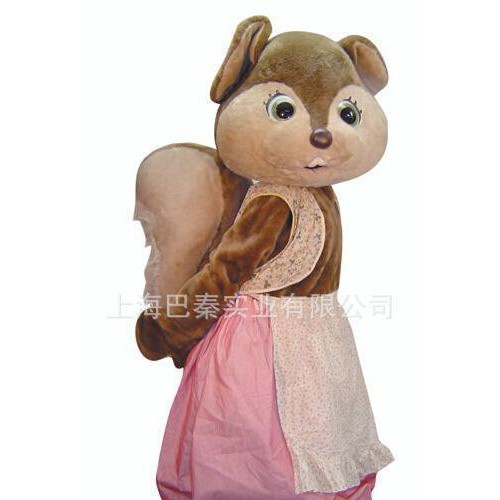 高品质松鼠卡通人偶服装、松鼠卡通人偶道具服装、上海卡通服定制图1