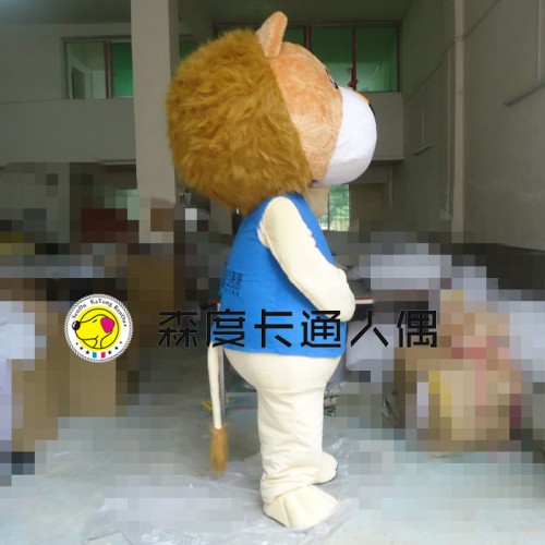 狮子卡通人偶服装人偶服定做吉祥物动物行走卡通表演道具服装图3