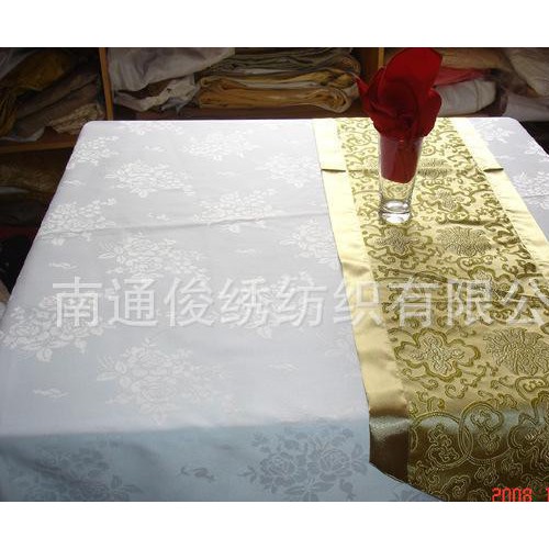 五星级酒店 全棉提花台布 提花桌布图1