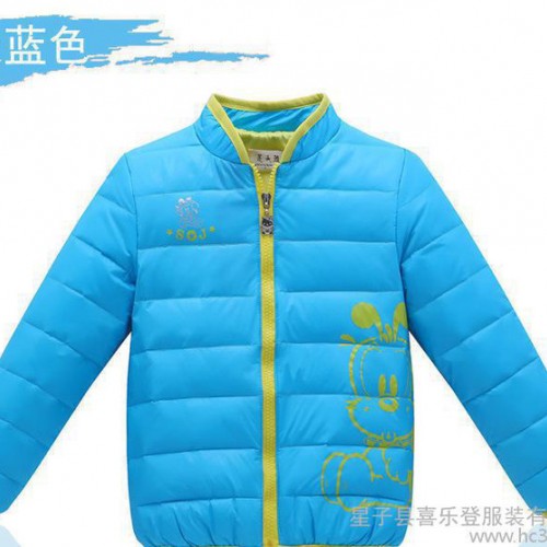 2014秋冬儿童轻便羽绒服内胆 童装卡通休闲羽绒服外套 一件代发图2