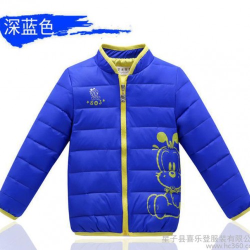 2014秋冬儿童轻便羽绒服内胆 童装卡通休闲羽绒服外套 一件代发图3
