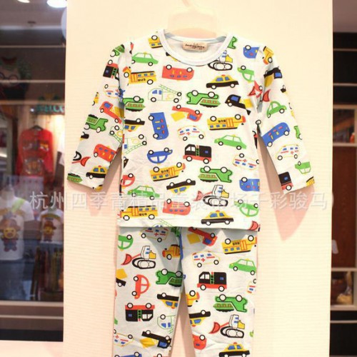 童家居服 2013新款宝宝童家居服 蜗牛宝贝全棉卡通笑脸童家居服图3