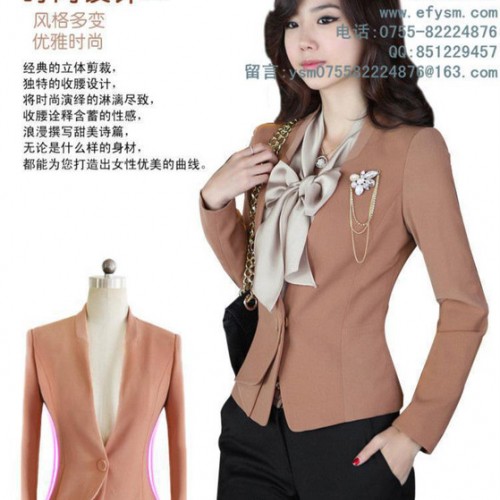 2016秋装新款 女装套装时尚OL西装女正装女外套 修身西装大码图1