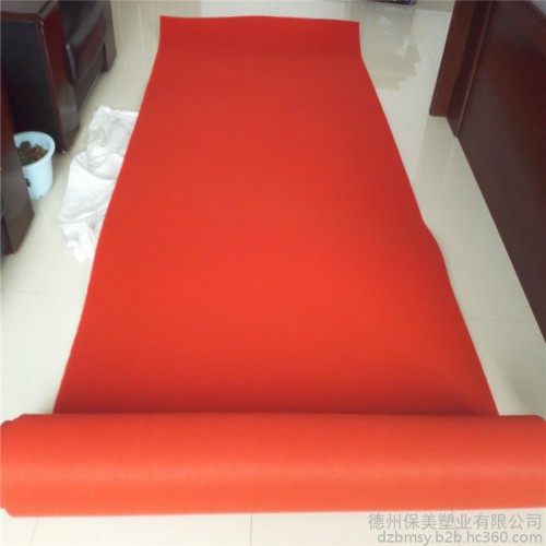 **展览地毯 黑红菱形提花地毯 办公室地毯 平整无荷叶边图2