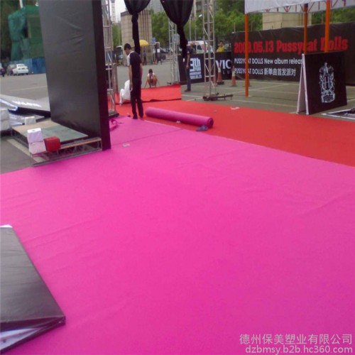 **展览地毯 黑红菱形提花地毯 办公室地毯 平整无荷叶边图6