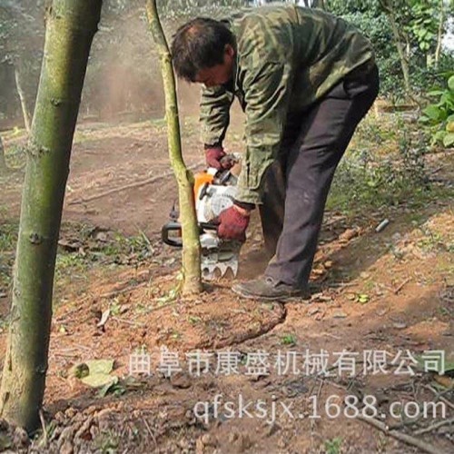 曲阜康盛机械批发现货供应 小型手提花卉移植机 樱桃树移植带土球链条式挖树机图6