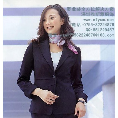 优雅女式白领装 收腰显瘦款 气质女西装 雅斯蒙 专业西装定制图1