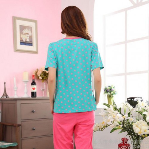 睡衣批发 新品春秋季卡通贴布猫波点 睡衣家居服 2315图2