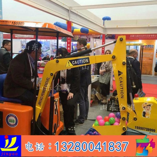 好玩的儿童游乐吊车同类产品 儿童铲车 儿童装载机 仿真工程机械游乐铲车 户外游乐设备图5