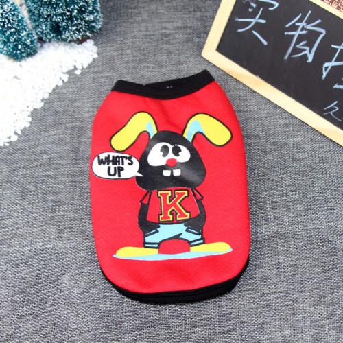 宠物衣服棉背心 两脚可爱卡通图案狗狗服装猫咪变身装图1
