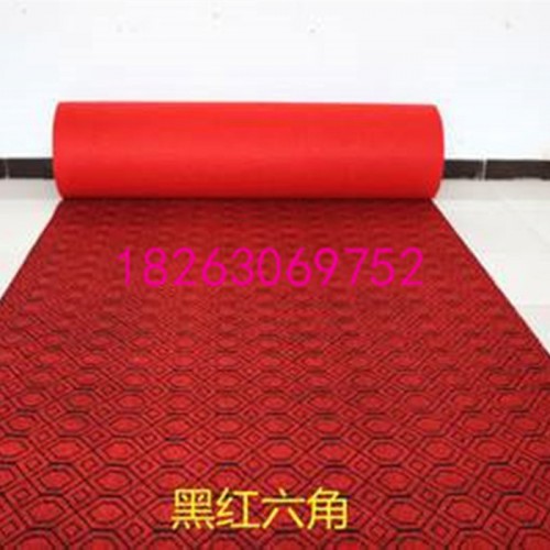 德州**  展览地毯 双色提花地毯 一次性满铺红地毯 庆典地毯  免费寄样图2