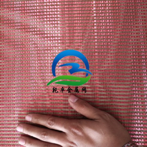 乾卓金属网 夹丝玻璃铜丝网 图案织物壁布 艺术金沙丝网 提花金属布 丝绣夹层网布图8