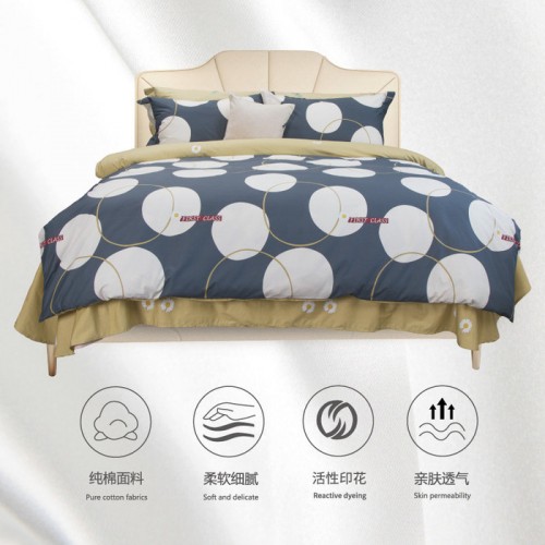 纯色四件套，提花床裙四件套，儿童床上用品，四件套**品牌图4