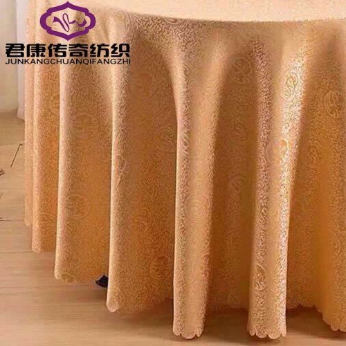 君康传奇 欧式古典提花桌布 酒店饭桌布餐厅加厚圆桌布图1