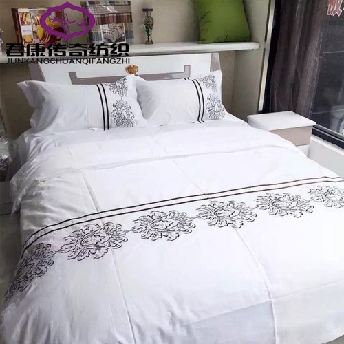 君康传奇 宾馆酒店床上用品四件套 纯棉提花床单被套 可印LOGO图2