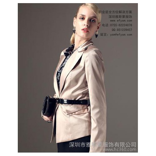 【欧美 西装】欧美修身百搭大气气质女西服图2