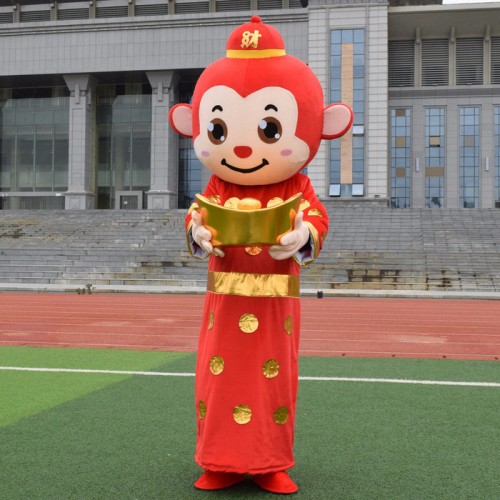 森度卡通**卡通人偶服装 吉祥猴 财神猴 行走表演服 猴年吉祥物人偶服装图5