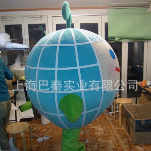 地球卡通人偶服装地球行走人偶道具服装地球表演卡通服订制图1