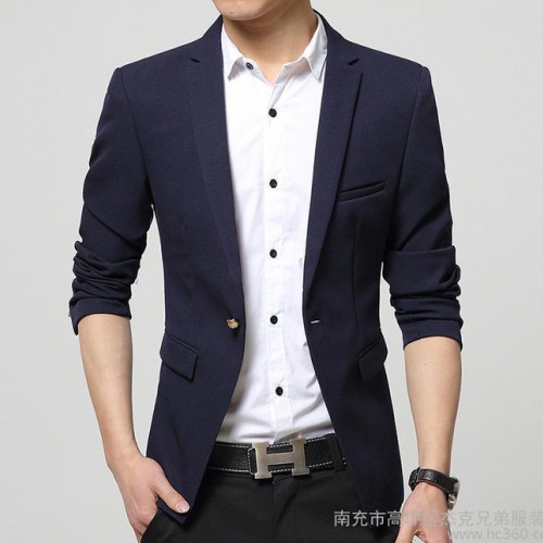 爆款小西装 男士纯色韩版西服男 3色 配饰可卸图3
