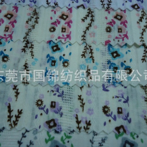 提花布 印花布 全棉小提花印花布 全棉印花布 纯棉小提花图3