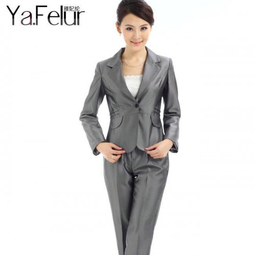 2015春款职业装女西服套装修身秋冬正装女士时尚西装工作服图2