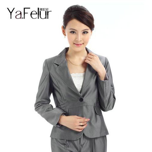 2015春款职业装女西服套装修身秋冬正装女士时尚西装工作服图1