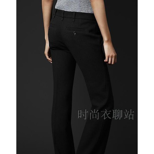 正装显瘦女裤大码微喇叭女西裤修身直筒OL职业西装长裤子休闲裤图1