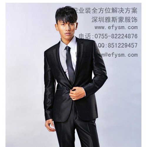 时尚商务两粒扣男西装，亮面舒适款式图3