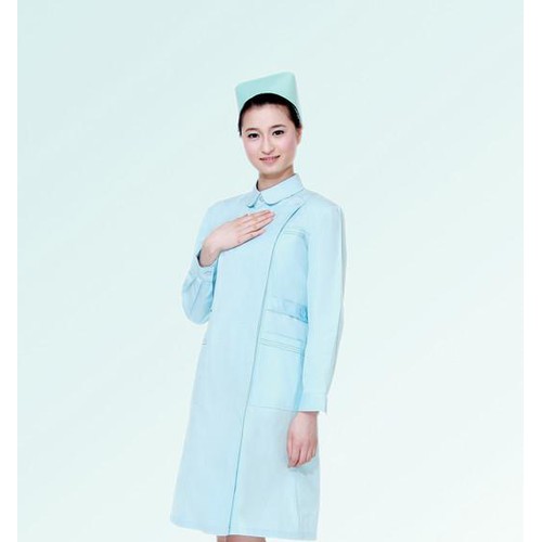 西装领护士服夏装短袖白大褂女 药店工作服套装医护制服 厂家定做图1