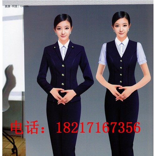 职业女西装银行工作服女式西服套装西装工作服经理服图2
