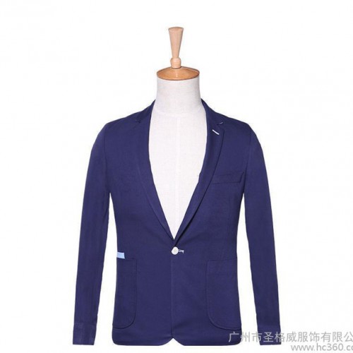 2015秋冬男装男士休闲西装修身时尚小西装男 时尚单西服男装外套图1