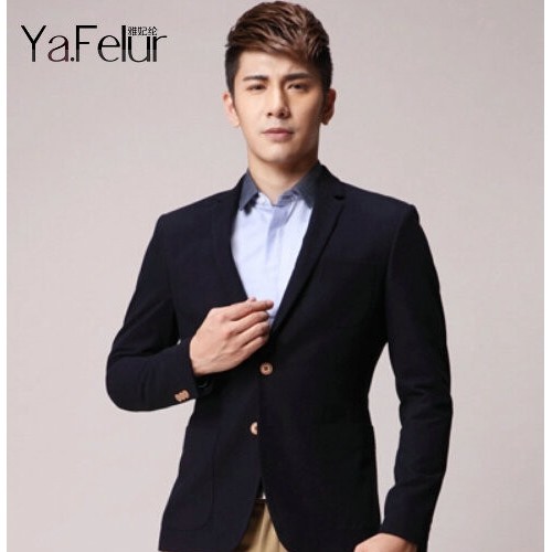 时尚小西服定做 新款小西装男韩版潮休闲西服男韩版潮修身西装外套厂家定做图1
