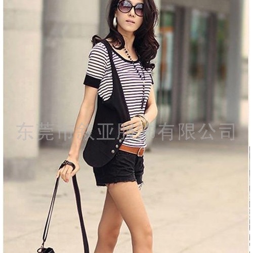 供应弹力夏装裤子清仓低价库存 韩版短裤休闲热裤 叙亚Y21短裤女装图3