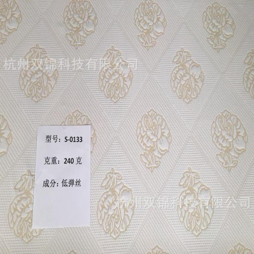 ** 蝴蝶提花床垫布 3D提花床垫面料 针织空气层图3