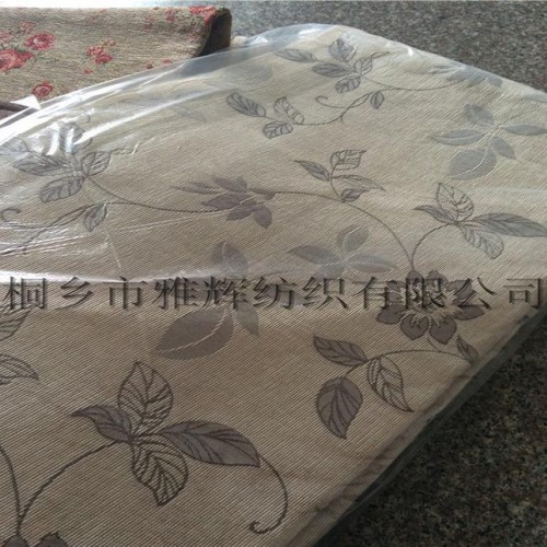 外贸订单简约奢华花朵美式提花沙发布地毯面料图2