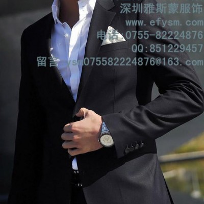 2016男士商务休闲一套西服套装 英伦修身黑色西装正装职业装男款