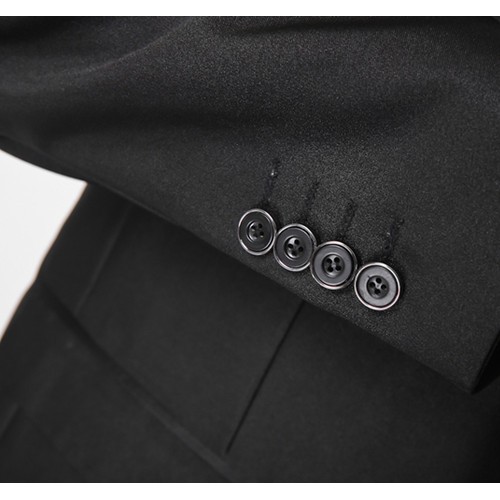 西服套装春秋款结婚礼服男版西服套装男士修身西装韩版西服潮图1