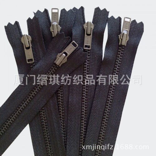 广东铜拉链 ykk3号烟枪闭口金属口袋裤子拉链量大从优满包邮图2